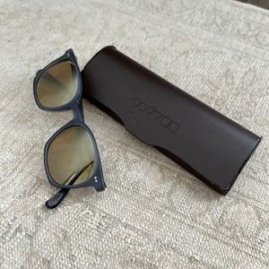 Oliver Peoples sunglasses blue frames mirror lense